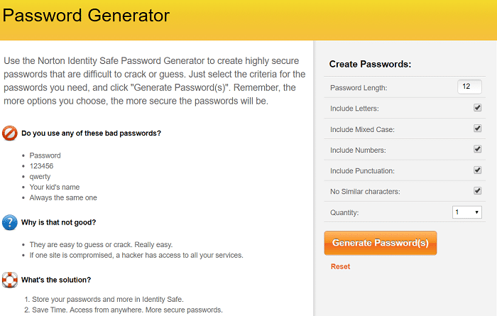 Password generator free